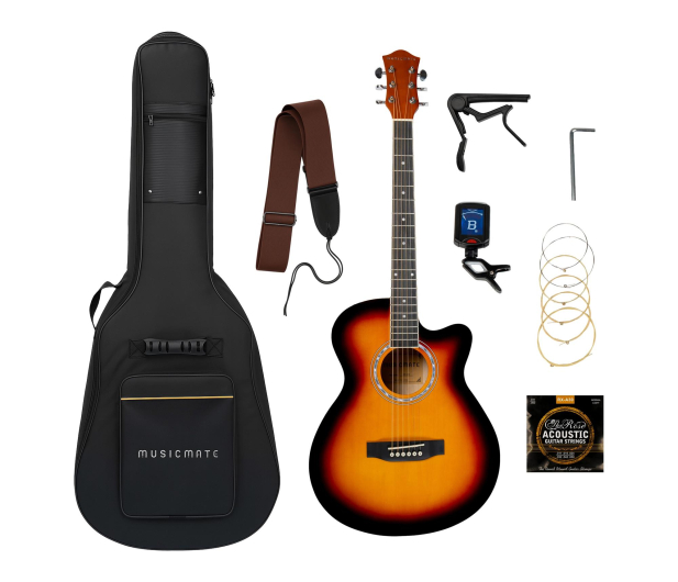 MusicMate Giatra akustyczna MusicMate G-40 Zestaw - 1588139 - zdjęcie